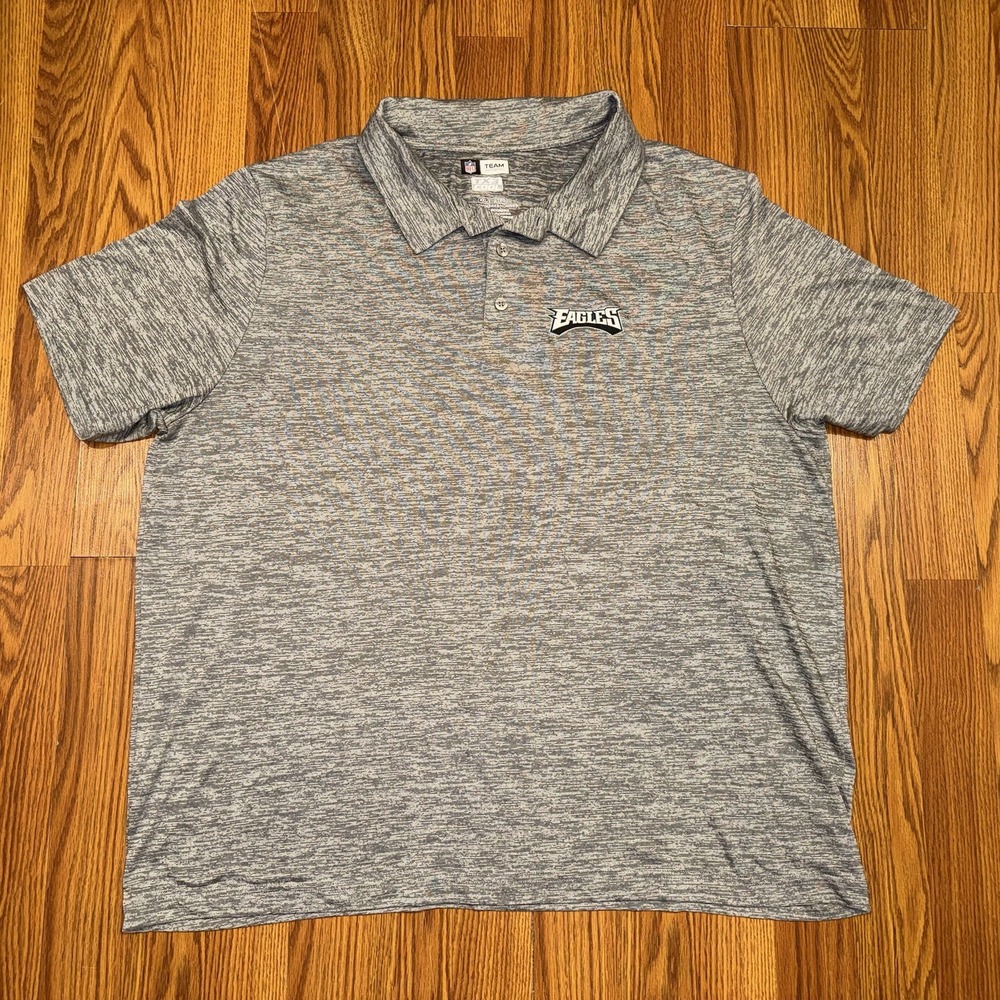 Philadelphia Eagles NFL Gray TX3 Cool Golf Polo Shirt Men's XXL
